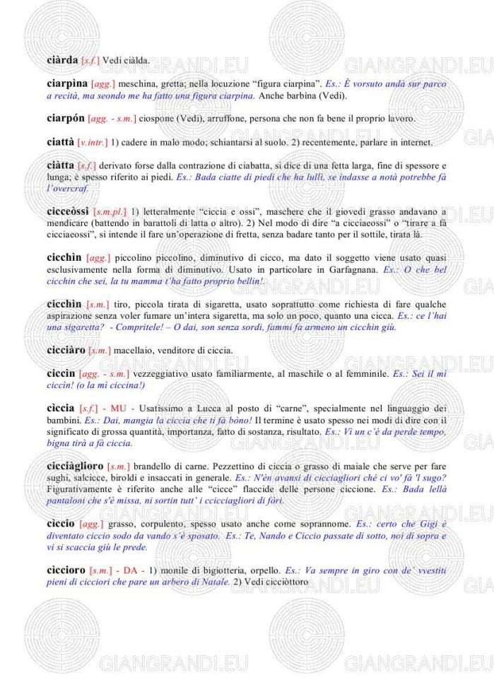 ciccia significato ciccia significato